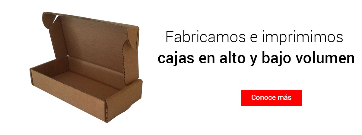 Fabricamos e imprimimos cajas en alto y bajo volumen